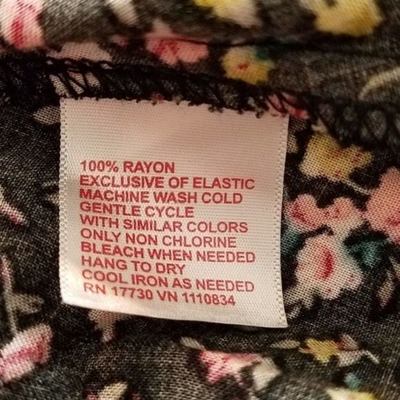 Rayon Floral Racerback Ruffle Front Dress - Picture 5 of 5